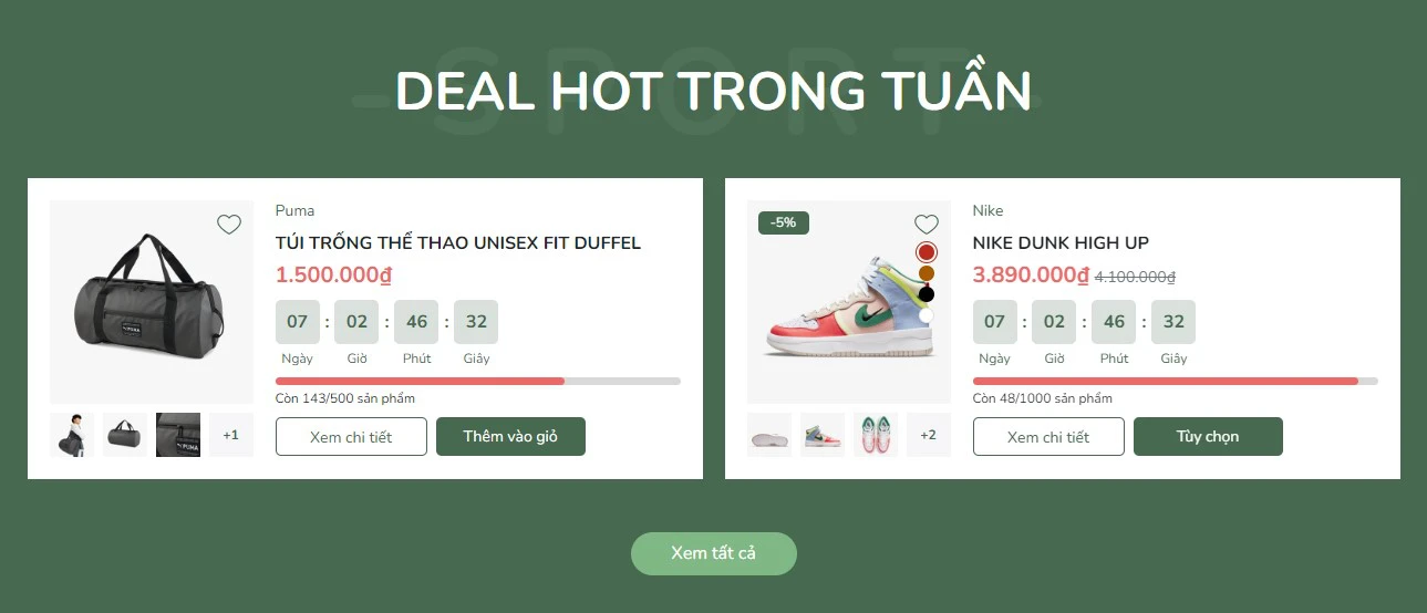 Thiết kế website ngành thể thao – giải pháp nâng cao hiệu quả kinh doanh online
