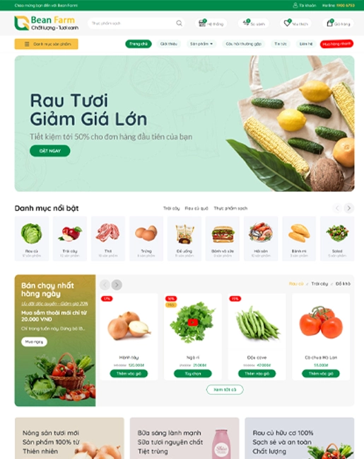 12 mẫu thiết kế website nhà hàng, thiết kế website thực phẩm chuẩn seo đẹp nhất