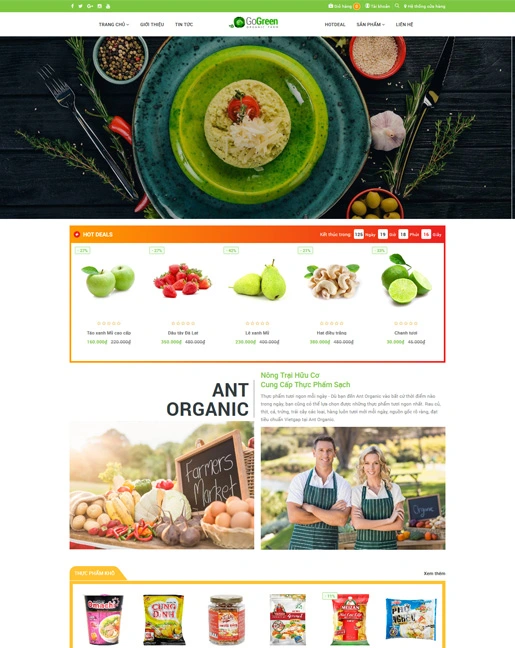 12 mẫu thiết kế website nhà hàng, thiết kế website thực phẩm chuẩn seo đẹp nhất