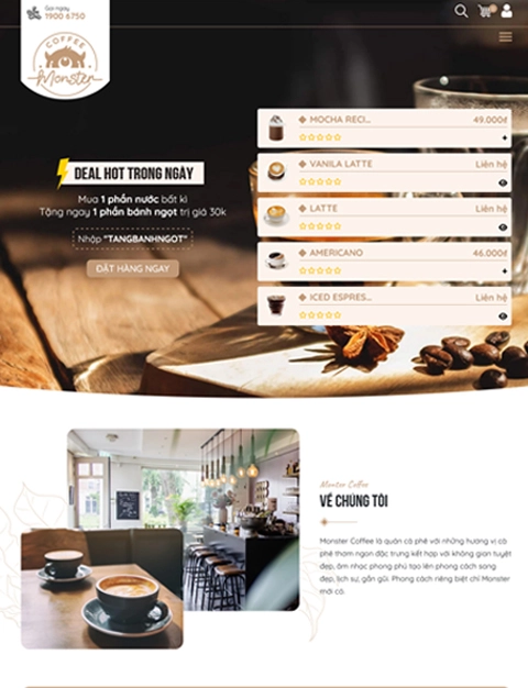 12 mẫu thiết kế website nhà hàng, thiết kế website thực phẩm chuẩn seo đẹp nhất
