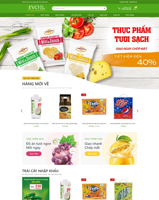 12 mẫu thiết kế website nhà hàng, thiết kế website thực phẩm chuẩn seo đẹp nhất
