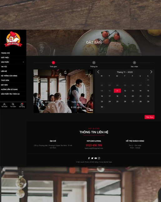 12 mẫu thiết kế website nhà hàng, thiết kế website thực phẩm chuẩn seo đẹp nhất