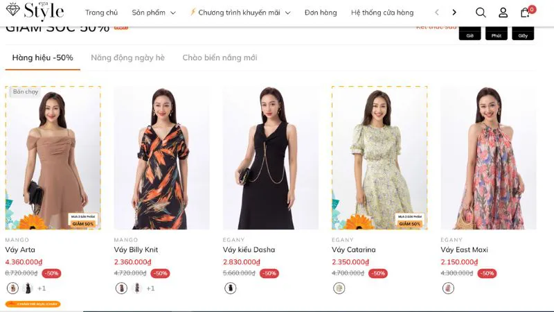 Thiết kế website bán quần áo – đẹp, chuẩn seo giúp x2 doanh thu dễ dàng