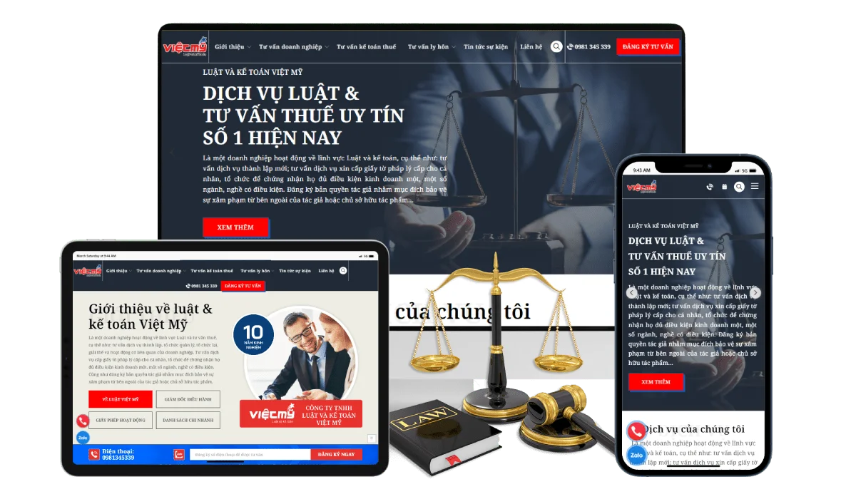 Thiết kế website kế toán – tài chính doanh nghiệp chuyên nghiệp, chuẩn seo