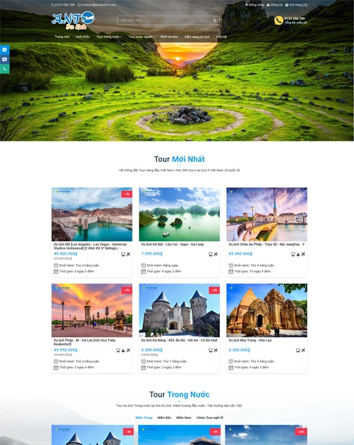 Top 7 mẫu website du lịch cực đẹp, cực chất, hiện đại thu hút khách hàng mới 5 Top 7 mẫu website du lịch cực đẹp, cực chất bạn nên tham khảo