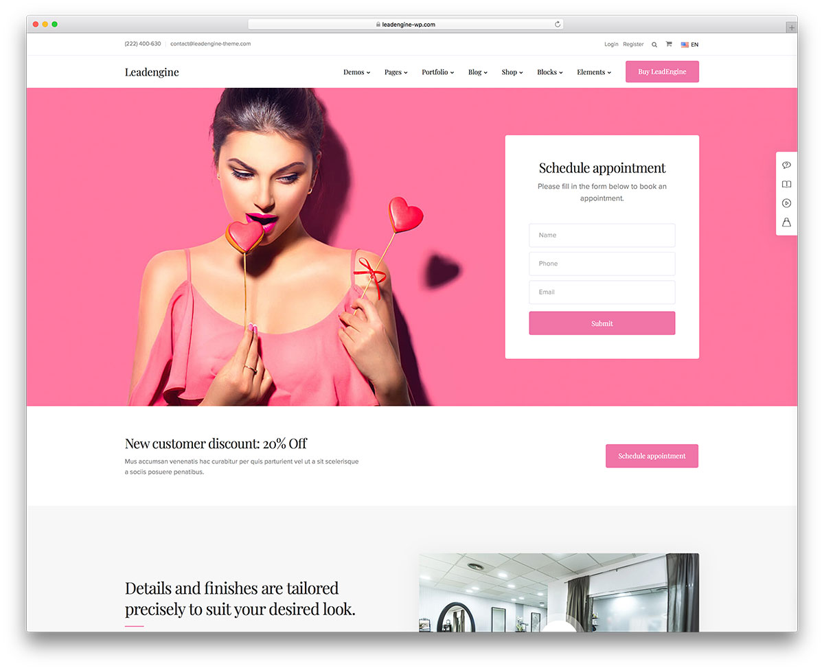 Website cho ngành làm đẹp: Trải nghiệm cao cấp 1 Website cho ngành làm đẹp: trải nghiệm cao cấp