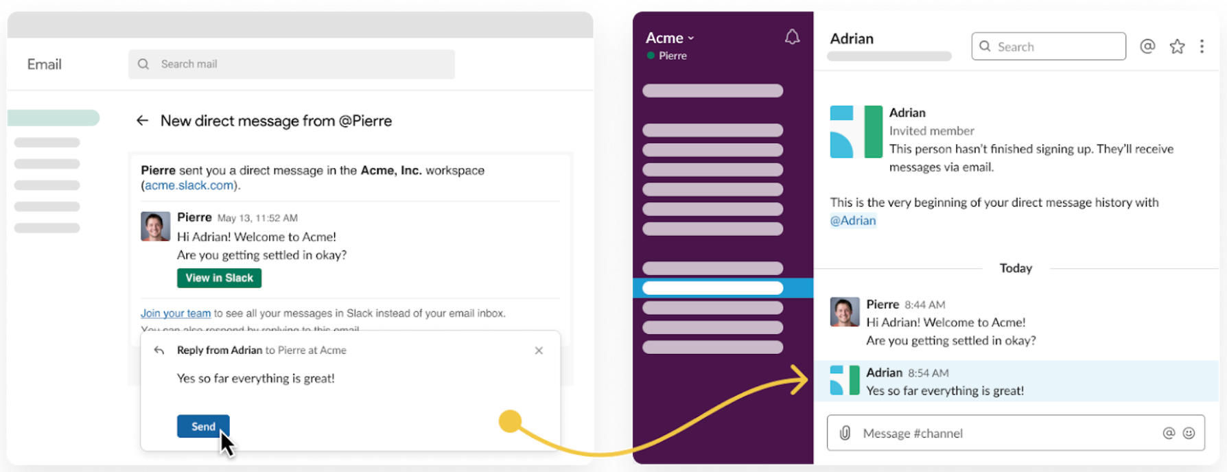 Tạo nhóm slack để kết nối với khách hàng