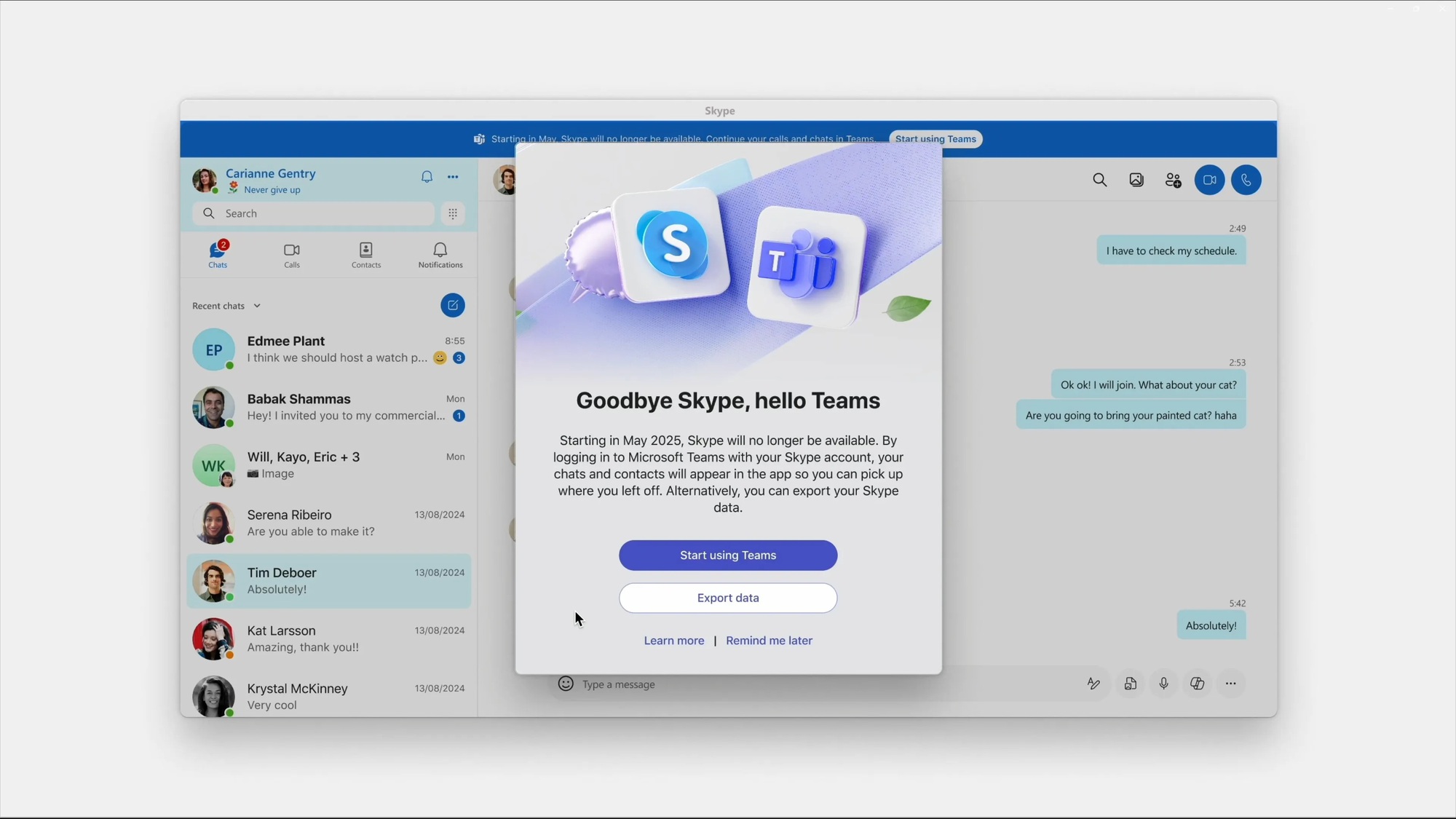 Microsoft chính thức ngừng hỗ trợ Skype sau 14 năm, người dùng buộc phải chuyển sang Teams 1 Microsoft chính thức ngừng hỗ trợ skype sau 14 năm, người dùng buộc phải chuyển sang teams