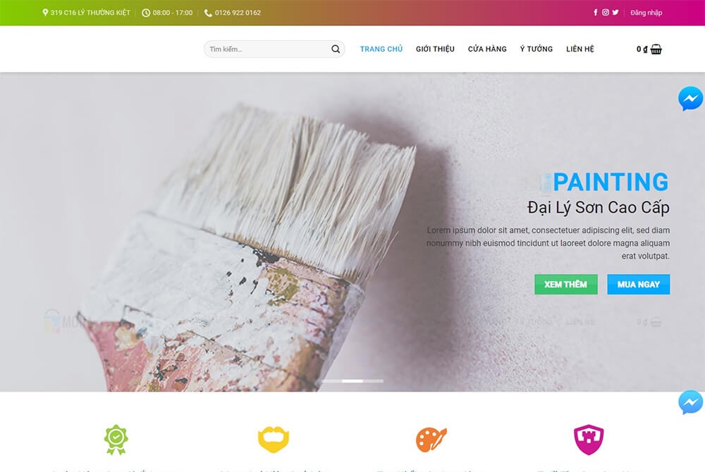 Dịch vụ thiết kế website bán sơn chuyên nghiệp hiện đại 2 Dịch vụ thiết kế website bán sơn chuyên nghiệp hiện đại