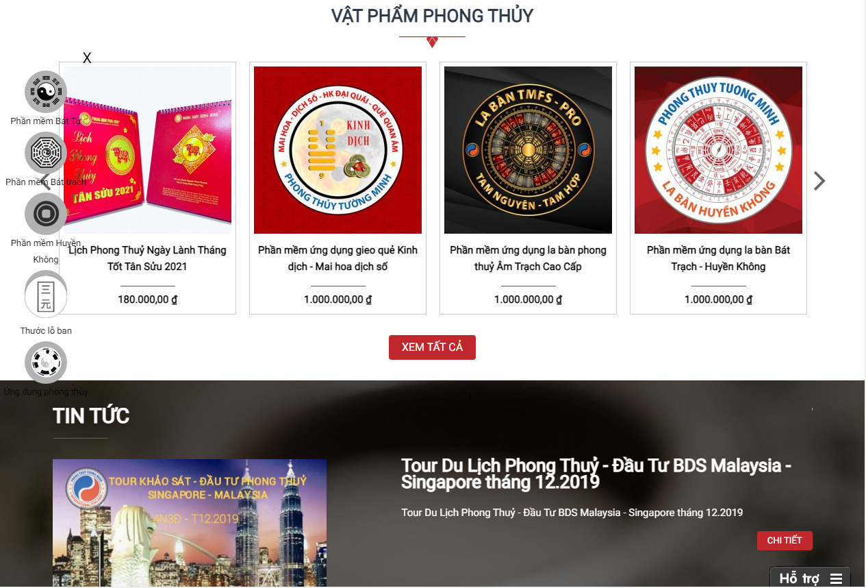 Thiết kế website phong thủy hiện đại chuyên nghiệp chuẩn seo