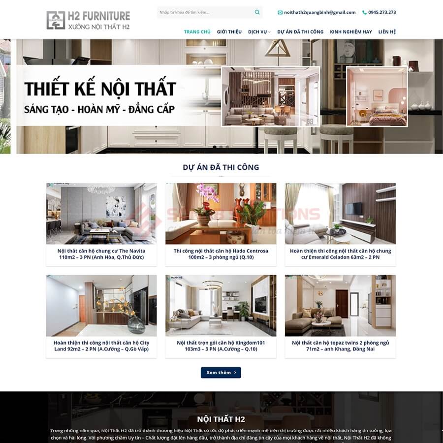Thiết kế website xưởng gỗ sản xuất đồ nội thất hiện đại chuyên nghiệp 4 Thiết kế website xưởng gỗ sản xuất đồ nội thất hiện đại chuyên nghiệp