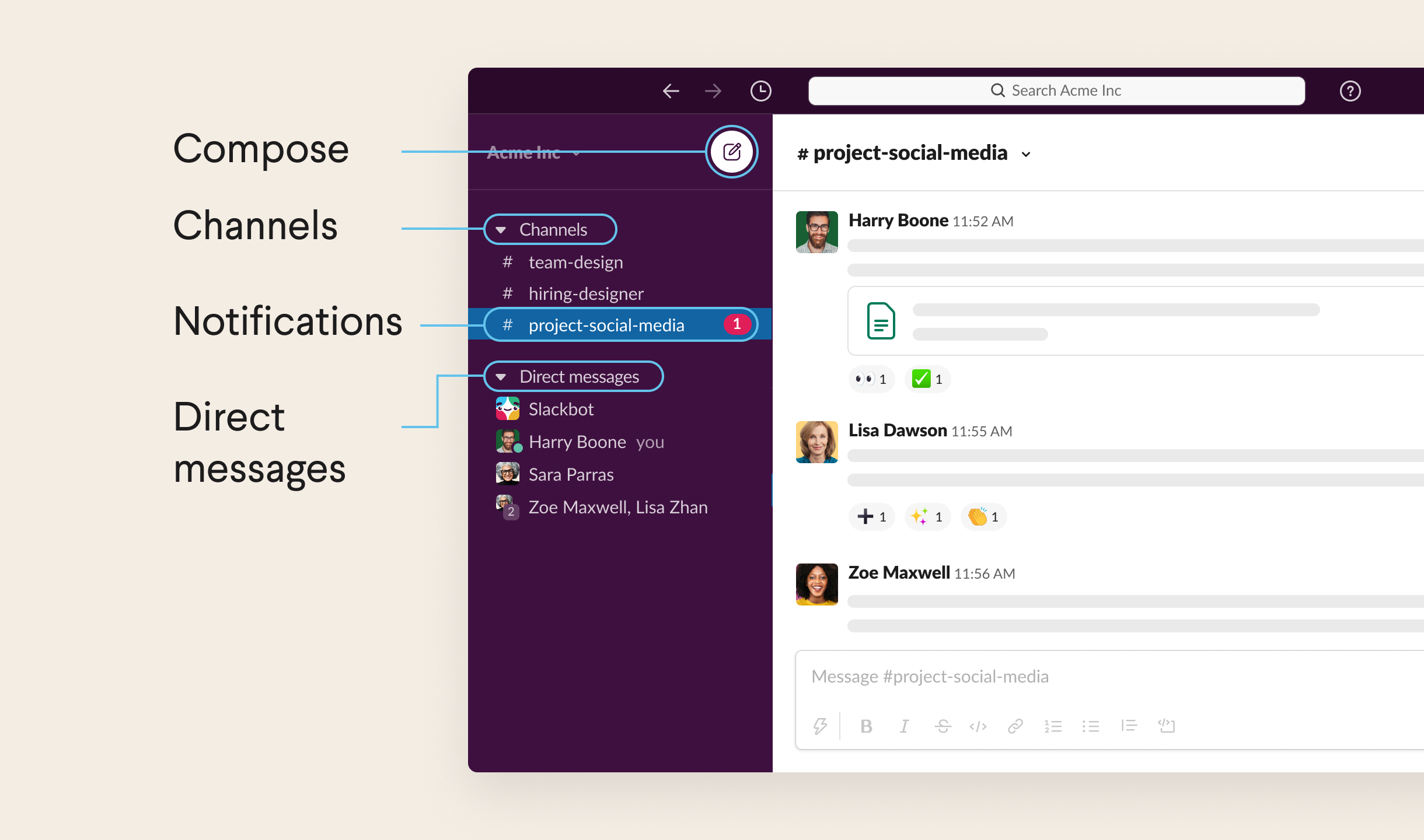 Tạo nhóm slack để kết nối với khách hàng