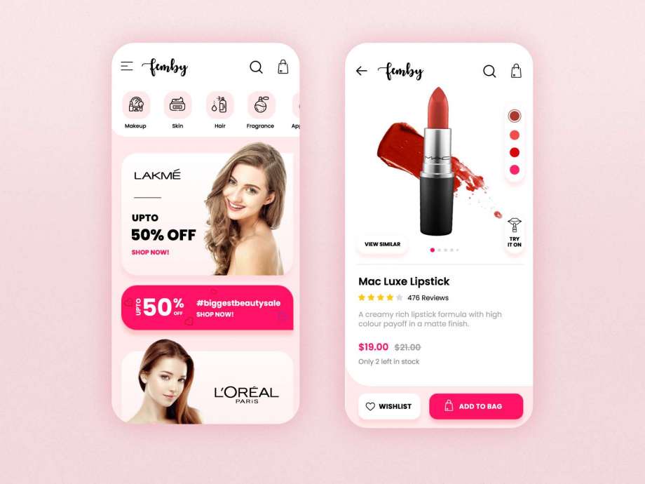 Giải pháp thiết kế app mỹ phẩm chuyên nghiệp trong kỷ nguyên số