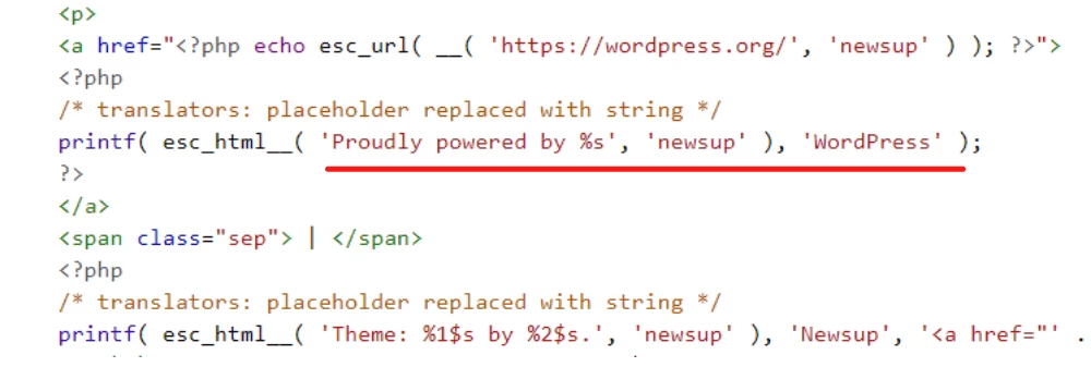 Hướng dẫn cách chỉnh sửa footer trong wordpress